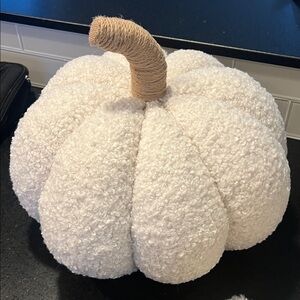 Pottery Barn Cream Pumpkin Decor